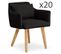 Lot De 20 Fauteuils Design "alan" 70cm Noir