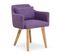 Lot De 20 Fauteuils Design "alan" 70cm Violet