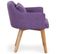 Lot De 20 Fauteuils Design "alan" 70cm Violet