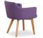 Lot De 20 Fauteuils Design "alan" 70cm Violet