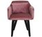 Lot De 20 Fauteuils En Velours "scanda" 70cm Rose