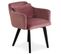 Lot De 20 Fauteuils En Velours "scanda" 70cm Rose