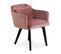 Lot De 20 Fauteuils En Velours "scanda" 70cm Rose