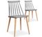 Lot De 2 Chaises Scandinaves "magnan" 77cm Gris