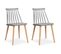 Lot De 2 Chaises Scandinaves "magnan" 77cm Gris