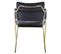 Lot De 2 Fauteuils En Velours "geko" 75cm Noir