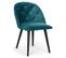 Chaise Design En Velours "lonor" 81cm Vert