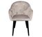 Fauteuil Design En Velours "glany" 81cm Taupe