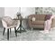 Fauteuil Design En Velours "glany" 81cm Taupe