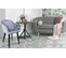 Fauteuil Design En Velours "glany" 81cm Argent