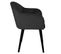 Fauteuil Design En Velours "glany" 81cm Noir