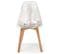 Lot De 2 Chaises Scandinaves "vik" 80cm Transparent