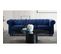 Canapé 3 Places Velours "chesterfield" 209cm Bleu