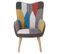 Fauteuil Design Patchwork "artic" 100cm Multicolore