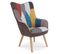 Fauteuil Design Patchwork "artic" 100cm Multicolore