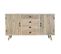 Buffet 4 Tiroirs et 2 Portes Bois "kan" 140cm Naturel