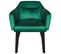 Fauteuil Scandinave En Velours "nari" 70cm Vert