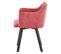 Fauteuil Scandinave En Velours "dandy" 76cm Rose