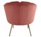 Fauteuil Arrondi En Velours "dabren" 80cm Rose