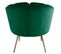 Fauteuil Arrondi En Velours "dabren" 80cm Vert