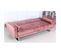 Canapé Convertible Velours "albine" 210 cm Rose