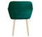 Fauteuil Scandinave Velours "mogal" 82cm Vert