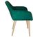 Fauteuil Scandinave Velours "mogal" 82cm Vert