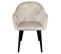 Fauteuil Design En Velours "glany" 81cm Beige