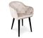 Fauteuil Design En Velours "glany" 81cm Beige