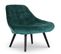 Fauteuil Scandinave En Velours "johan" 102cm Vert