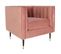 Fauteuil Design En Velours "goya" 76cm Rose