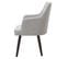 Lot De 2 Fauteuils Design "gitega" 84cm Gris Clair