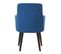 Lot De 2 Fauteuils En Velours "gitega" 84cm Bleu