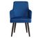 Lot De 2 Fauteuils En Velours "gitega" 84cm Bleu