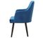 Lot De 2 Fauteuils En Velours "gitega" 84cm Bleu