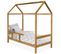 Lit Enfant Cabane En Bois "may" 90x190cm Naturel