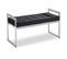 Banquette En Velours "topez" 94cm Noir et Argent