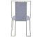 Lot De 2 Chaises En Velours "lopin" 90cm Argent