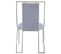 Lot De 2 Chaises En Velours "lopin" 90cm Argent