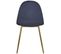 Lot De 4 Chaises En Velours "waynor" 87cm Noir