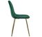 Lot De 4 Chaises En Velours "waynor" 87cm Vert