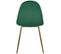 Lot De 4 Chaises En Velours "waynor" 87cm Vert