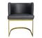 Chaise / Fauteuil Noellie Simili P.u. Noir Pieds Or