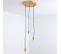 Suspension Design En Métal "pladon" 120cm Or