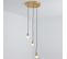 Suspension Design En Métal "pladon" 120cm Or