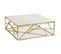 Table Basse Design En Marbre "puzzle" 99cm Or