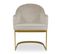 Fauteuil En Velours Design "everest" 71cm Taupe