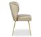 Lot De 2 Chaises Velours Design "elsa" 79cm Taupe