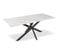 Table De Repas Design "nalou" 180cm Blanc et Noir