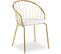 Lot De 2 Chaises Design "comado" 77cm Blanc